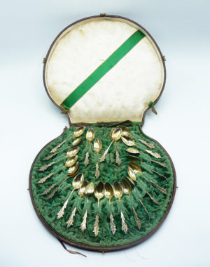 ANONYMOUS - SET OF 24 TEASPOONS, CIRCA 1900