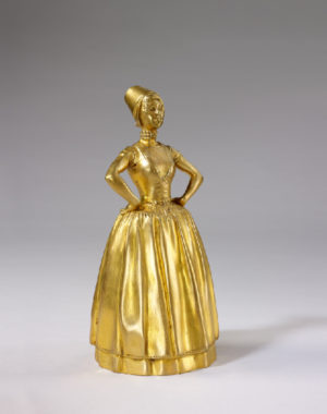 ALEXANDRE CHARPENTIER - LA MAISON MODERNE - "ZELANDAISE" TABLE BELL, CIRCA 1900